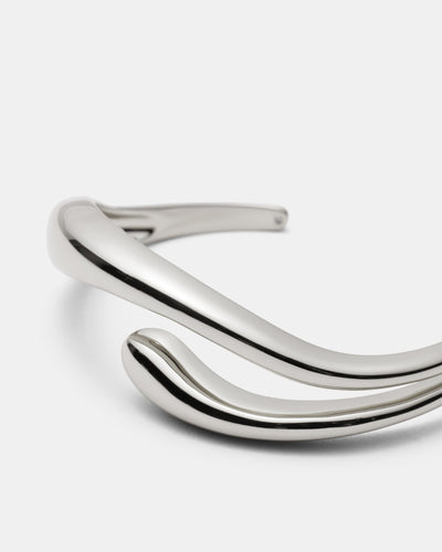 The Podium Twist Cuff Bracelet - Silver