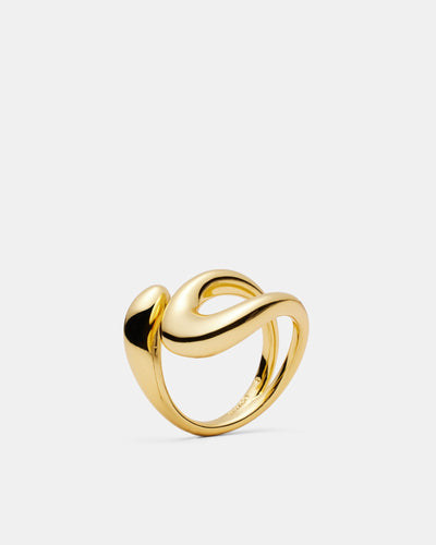 The Podium Twist Ring - Gold