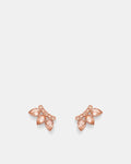 I Feel Love Mini Ear Climber Stud Earrings - Rose Gold