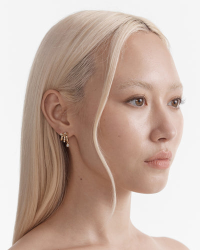 Illusion Hoop Earrings - Gold
