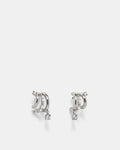 Illusion Hoop Earrings - Silver