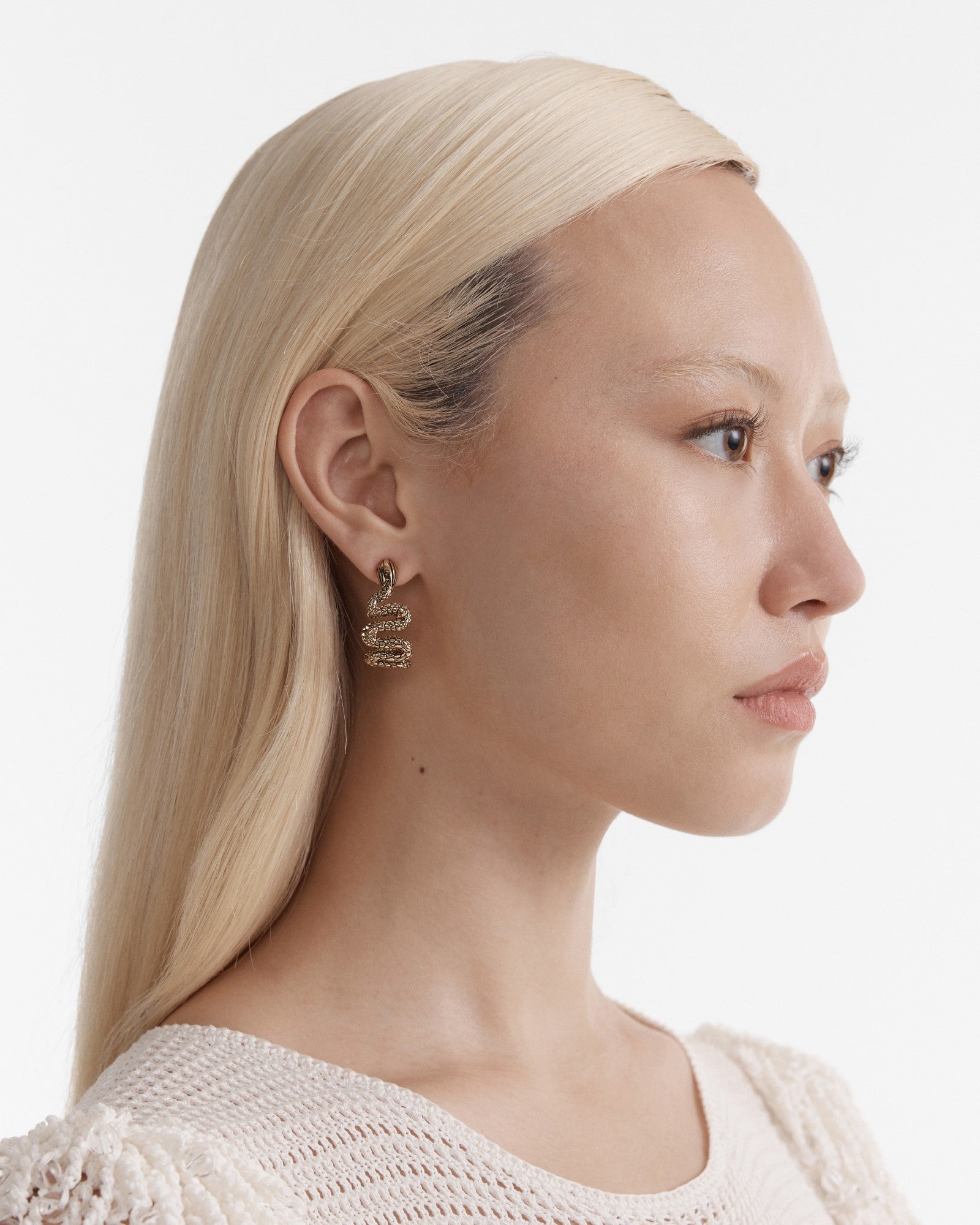 Rock Royalty Hoop Earrings - Gold