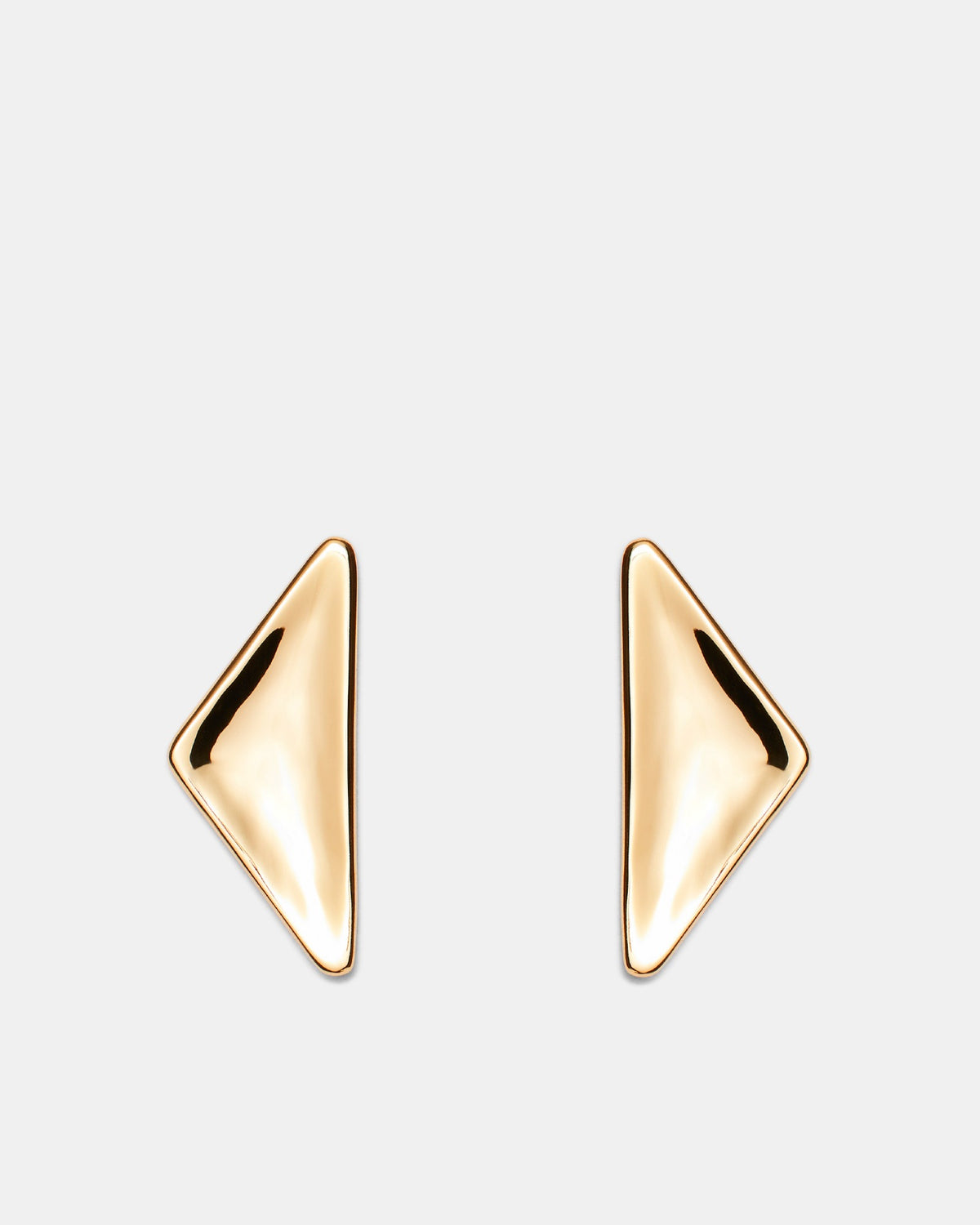 Facette Oversized Stud Earrings - Gold