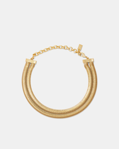 La Vie En Rose Choker Necklace - Gold