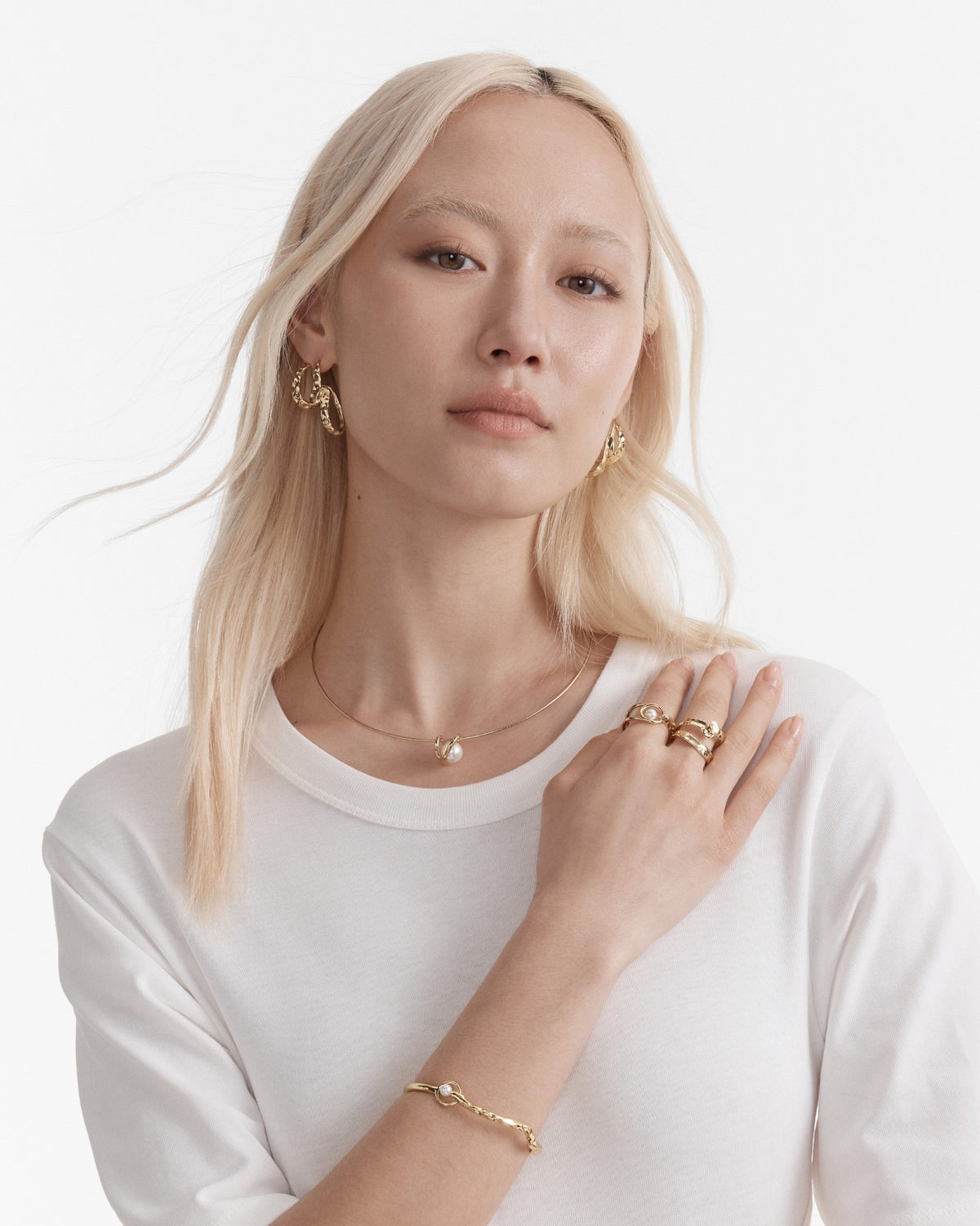 Cadence Pearl Ring - Gold