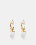 Pull Up To The Bumper Pearl Drop Earrings - Pearl
