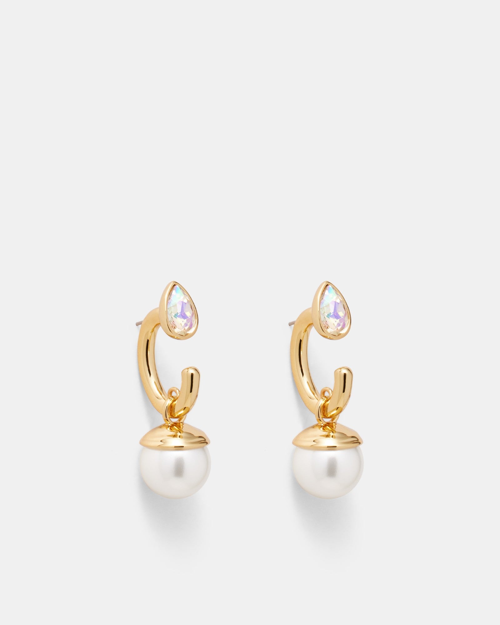 Pull Up To The Bumper Pearl Drop Earrings - Pearl
