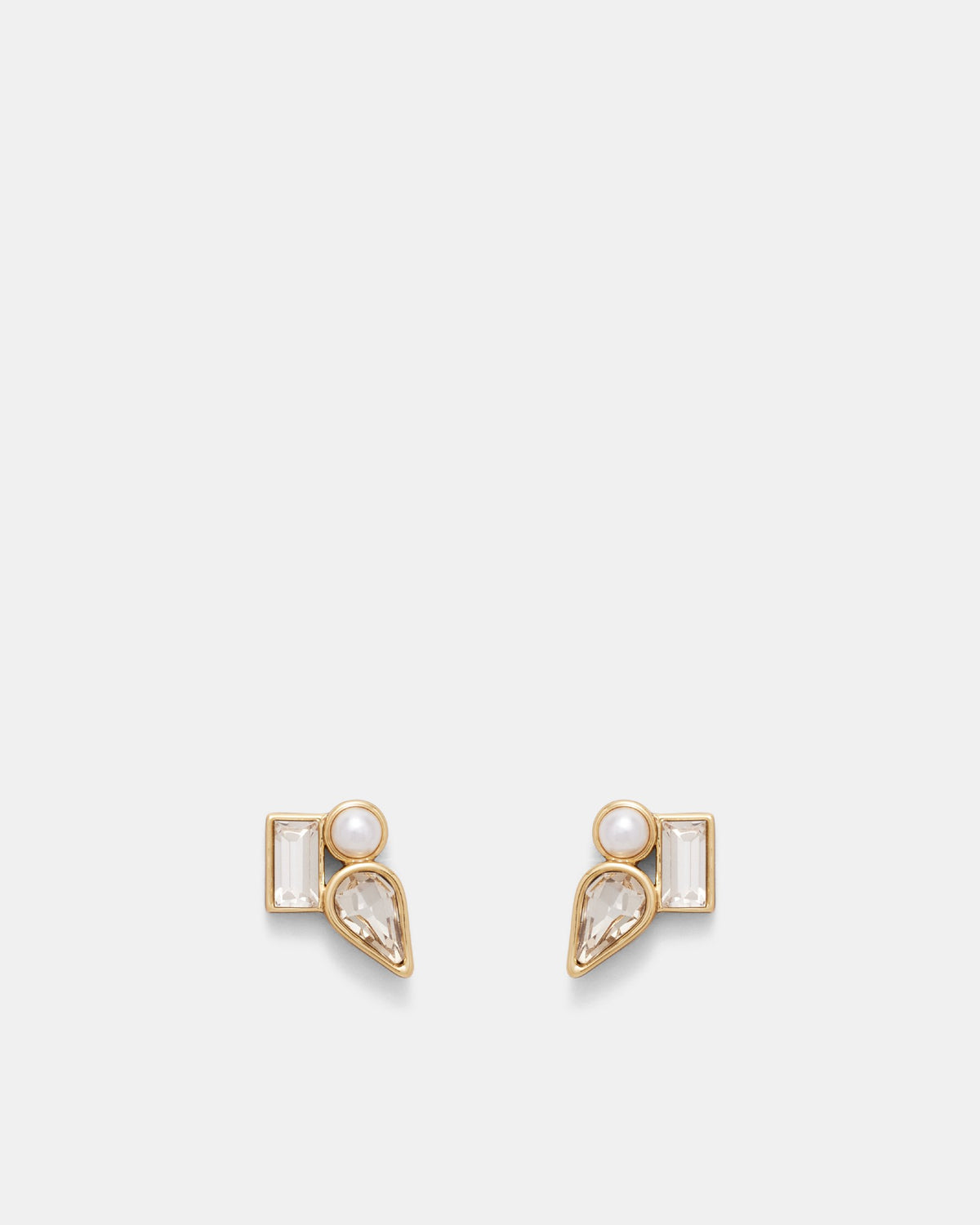 I Feel Love Stud Earrings - Pearl