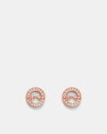 Alliance Stud Earrings - Rose Gold