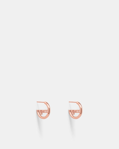 Alliance Hoop Earrings - Rose Gold