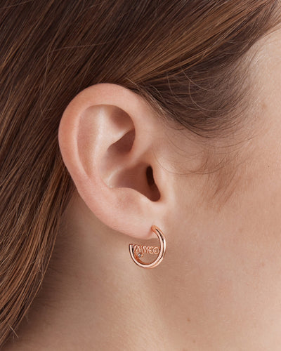 Alliance Hoop Earrings - Rose Gold