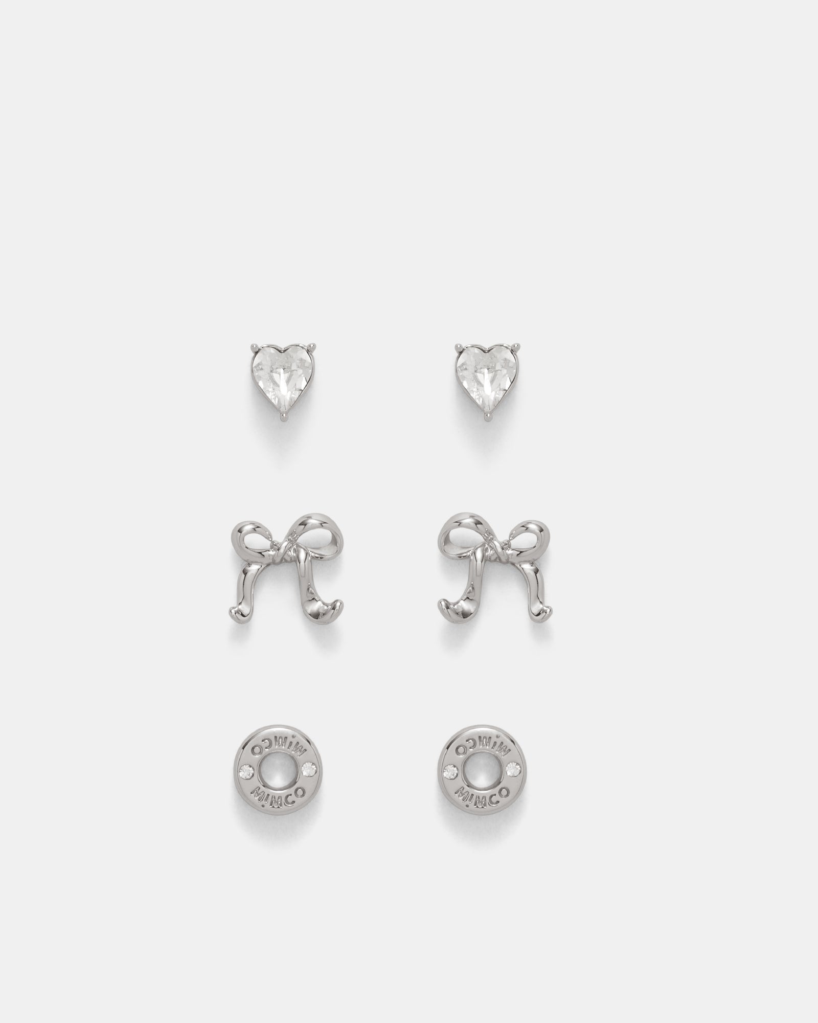 Pirouette Earrings Trio Set - Silver