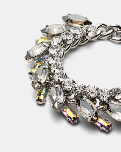 Love To Love You Crystal Bracelet - Silver