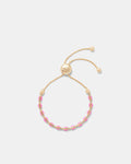 Bondi Enamel Toggle Bracelet - Disco Pink