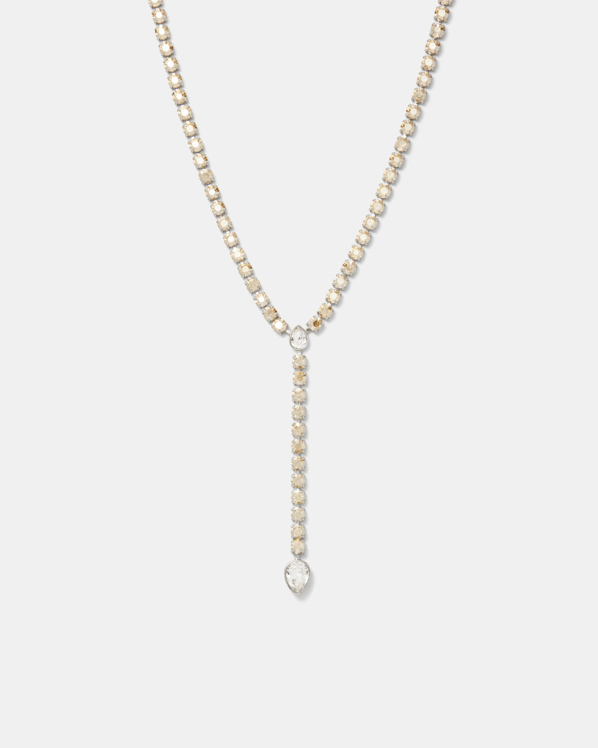Pull Up To The Bumper Lariat Y Necklace - Gold Silver