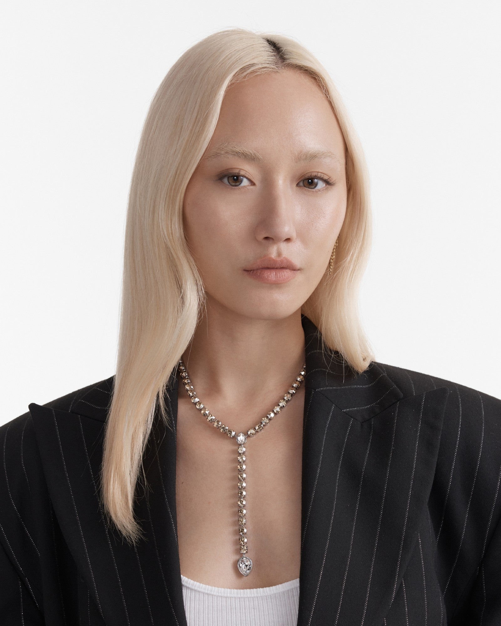 Pull Up To The Bumper Lariat Y Necklace - Gold Silver