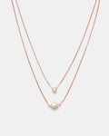 Instrumental Duo Necklace - Rose Gold