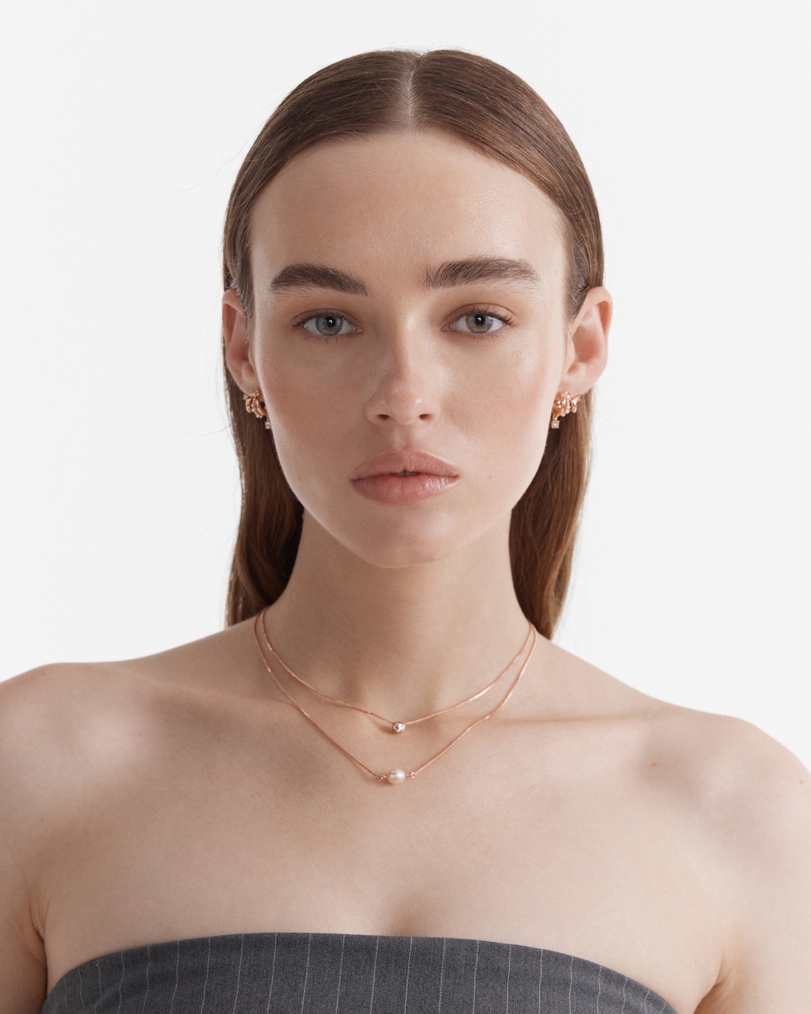 Instrumental Duo Necklace - Rose Gold