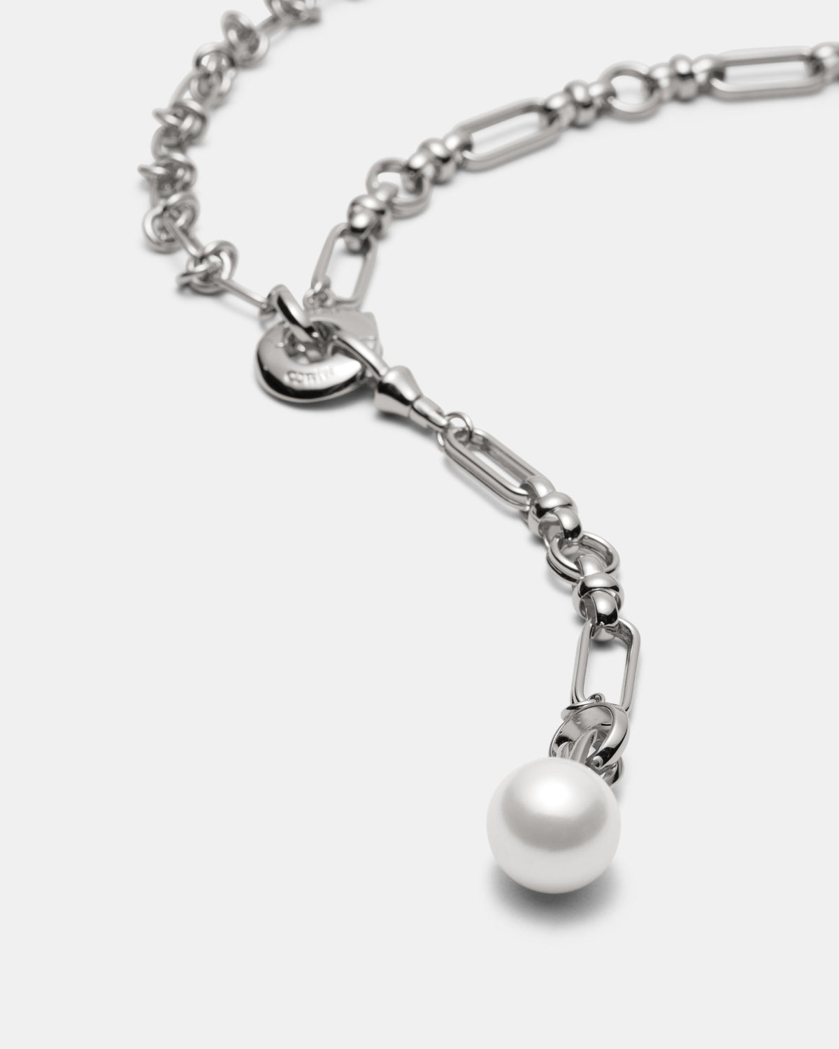 Outro Multi Wear Pearl Necklace - Silver
