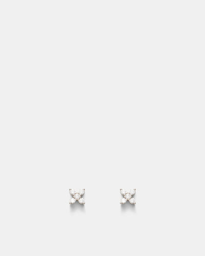 Anthos Cluster Stud Earrings - Silver