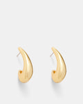 The Podium Hoop Earrings - Gold