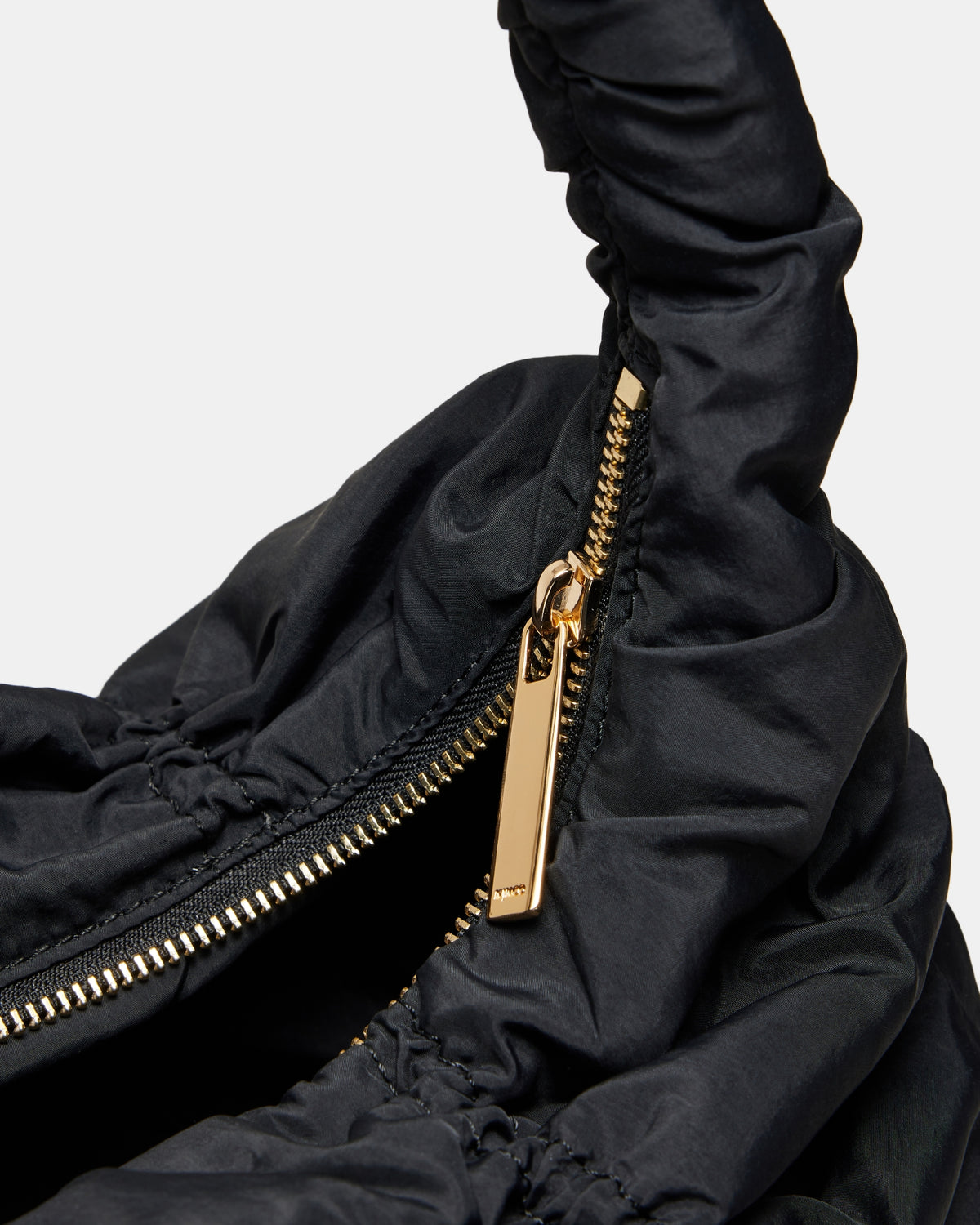 Solace Crescent Shoulder Bag - Black