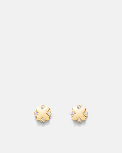 Supermicra Stud Earrings Gift Box - Gold