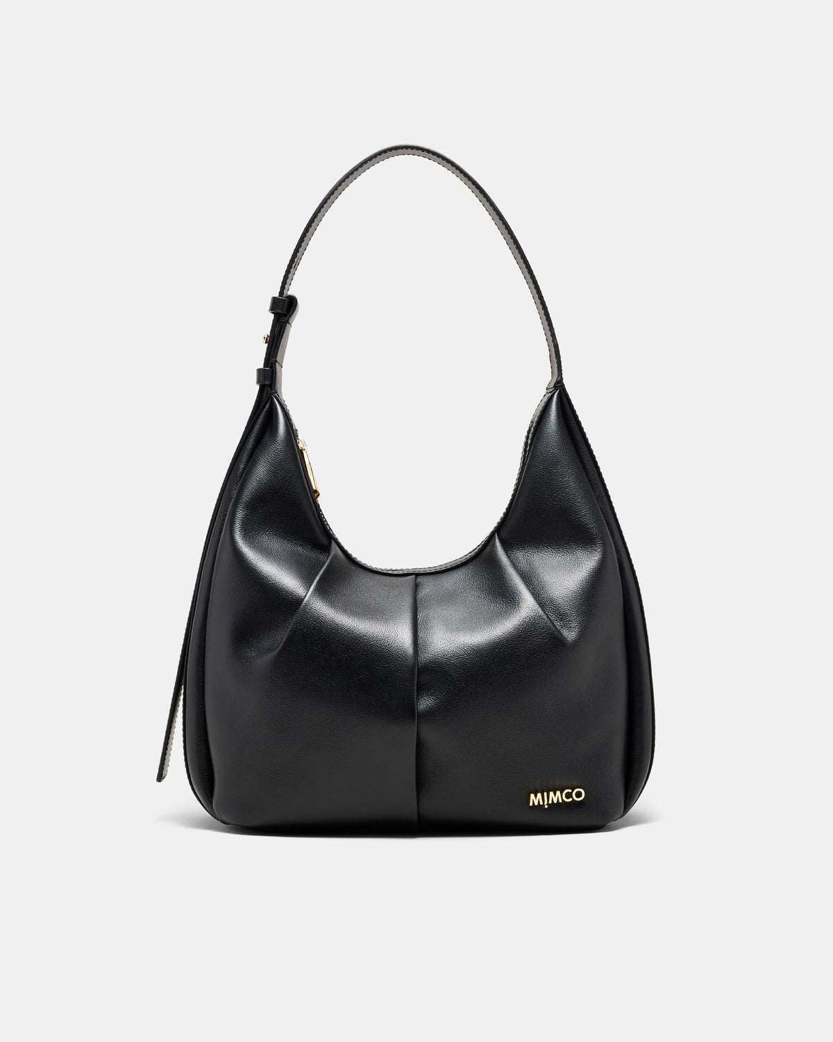 Donna Small Zip Hobo Bag - Black Light Gold
