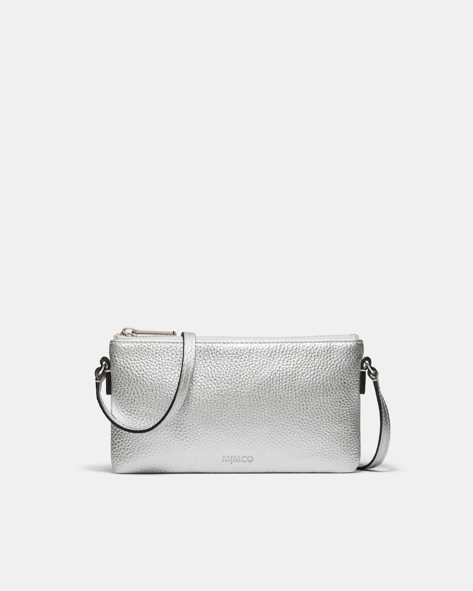 Rhiannon Pouch Crossbody Bag - Silver
