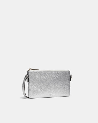 Rhiannon Pouch Crossbody Bag - Silver