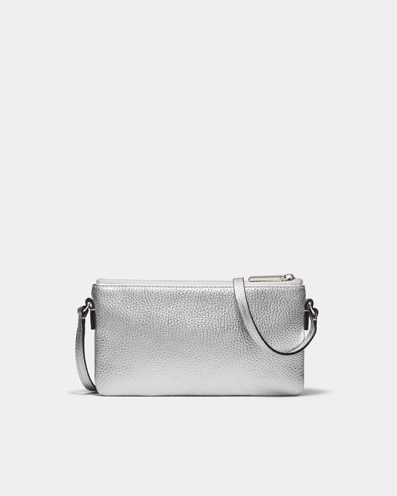 Rhiannon Pouch Crossbody Bag - Silver