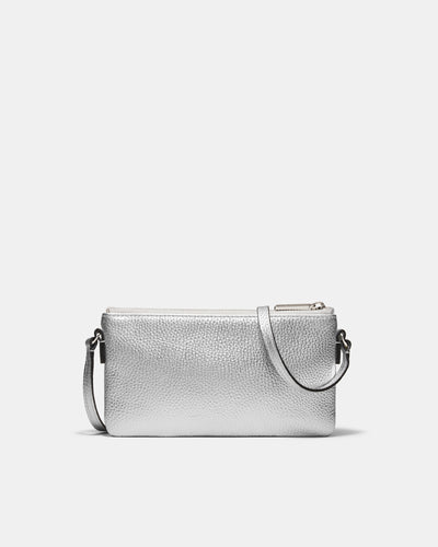 Rhiannon Pouch Crossbody Bag - Silver