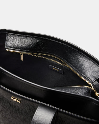 Natalie Tote Bag - Black Light Gold