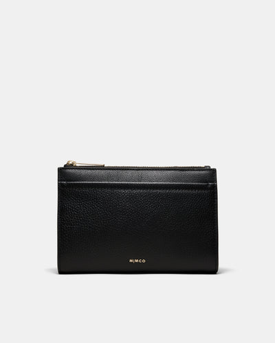 Natalie Gusset Pouch - Black Light Gold