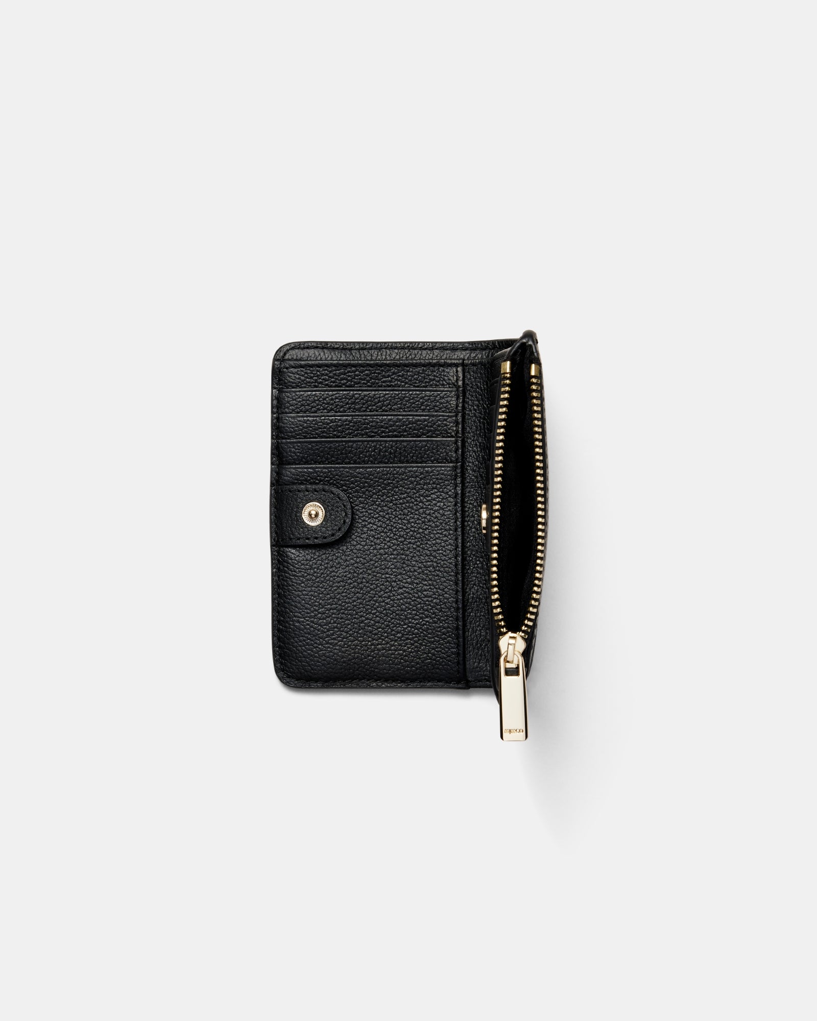 Natalie Medium Wallet - Black Light Gold