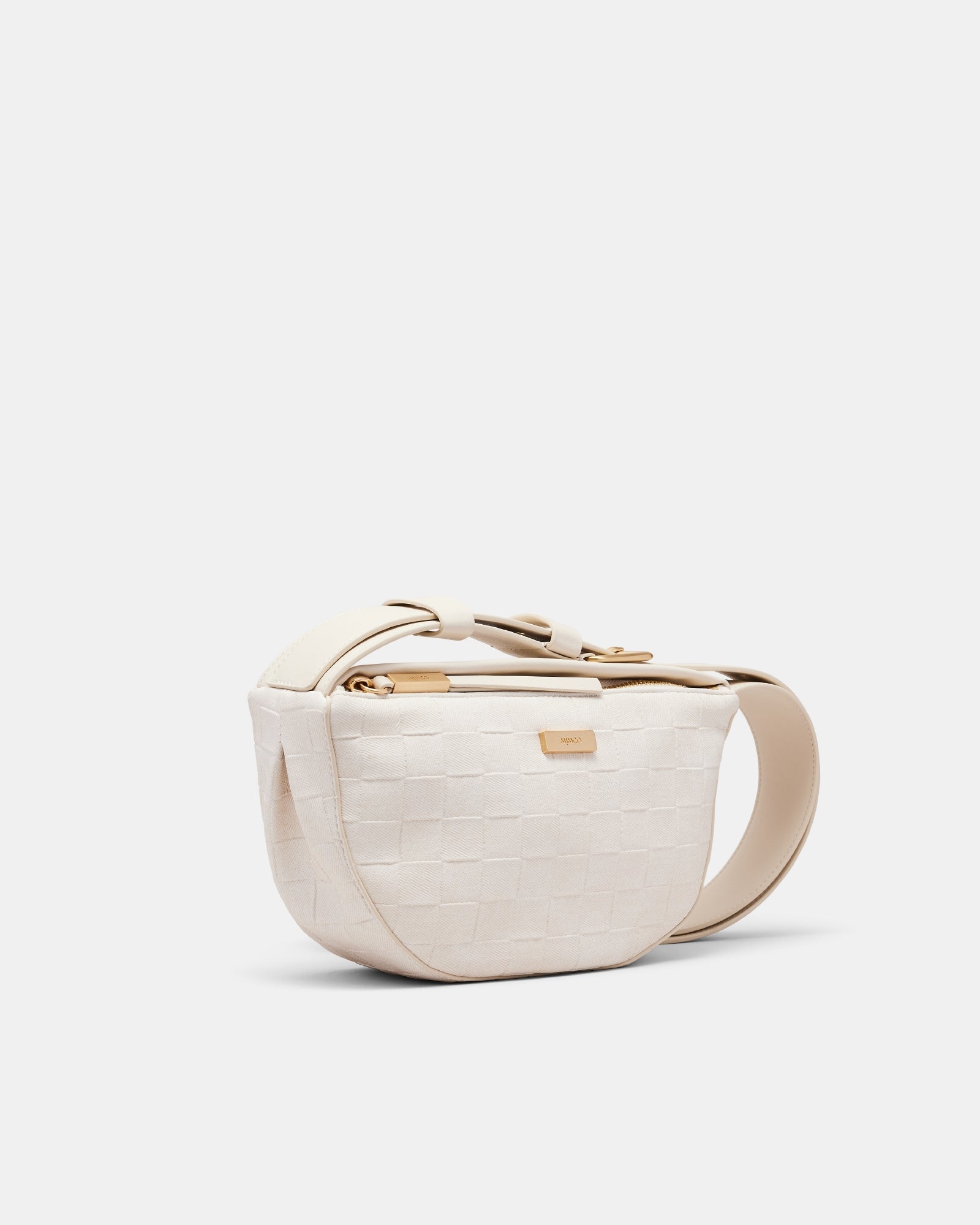 Parker Crescent Crossbody Bag - Alabaster