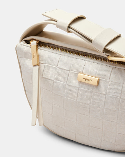 Parker Crescent Crossbody Bag - Alabaster