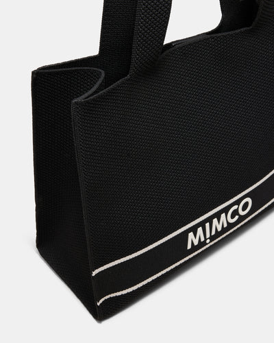 Blondie Boxy Tote Bag - Black Silver