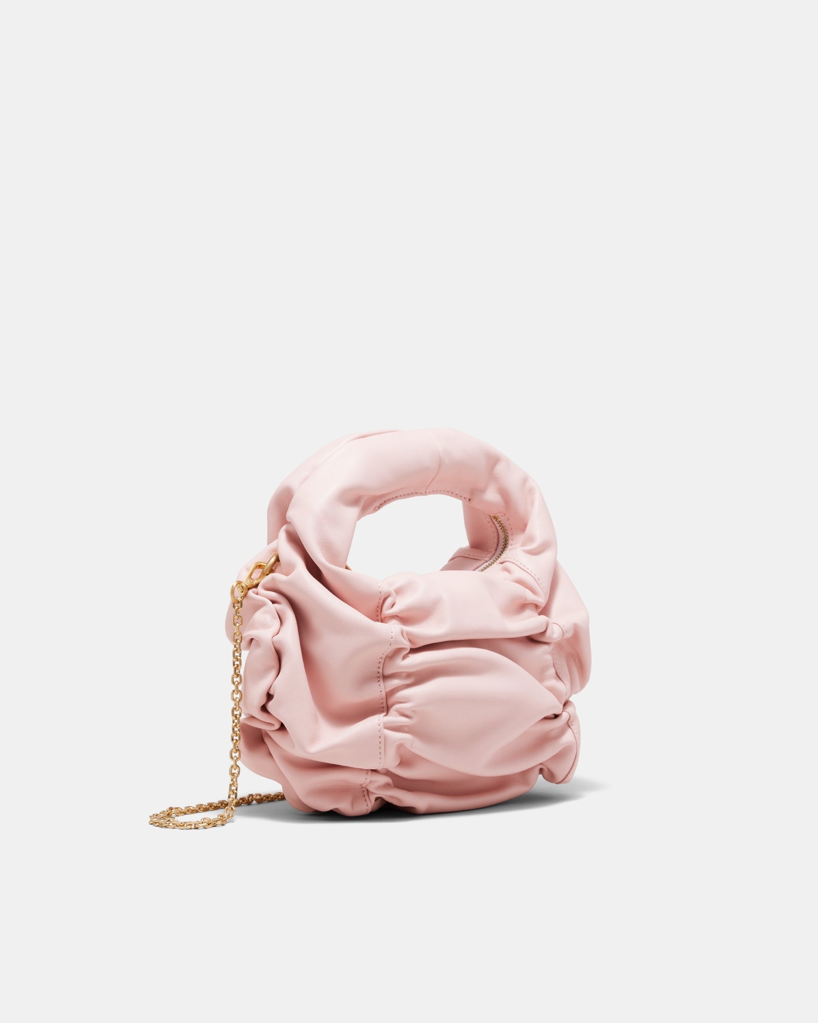 Solace Mini Leather Grab Bag - Ballet