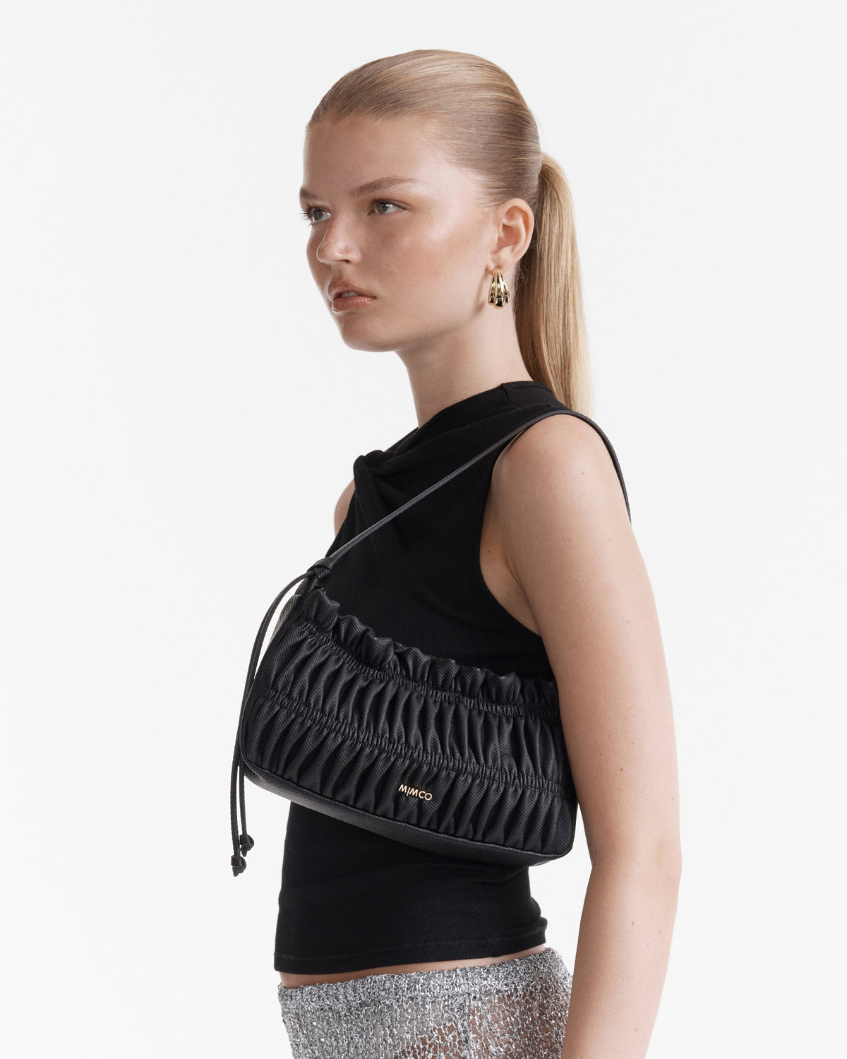 Whimsy Shoulder Bag - Black Light Gold