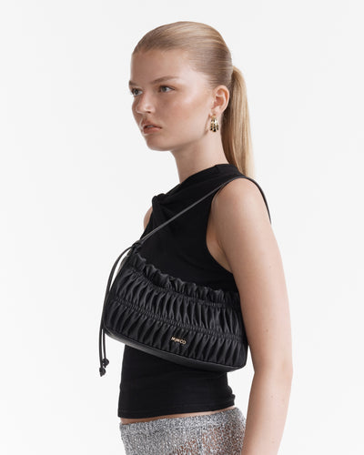 Whimsy Shoulder Bag - Black Light Gold