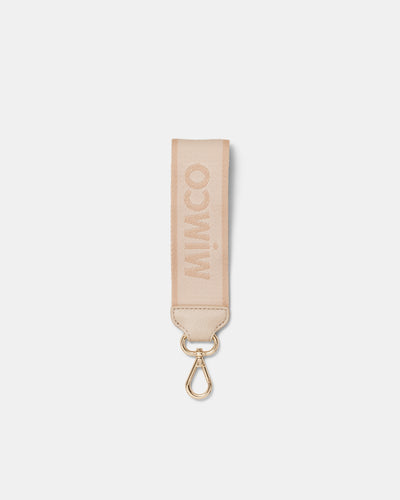 Stripe Webbing Wrist Strap - Biscuit