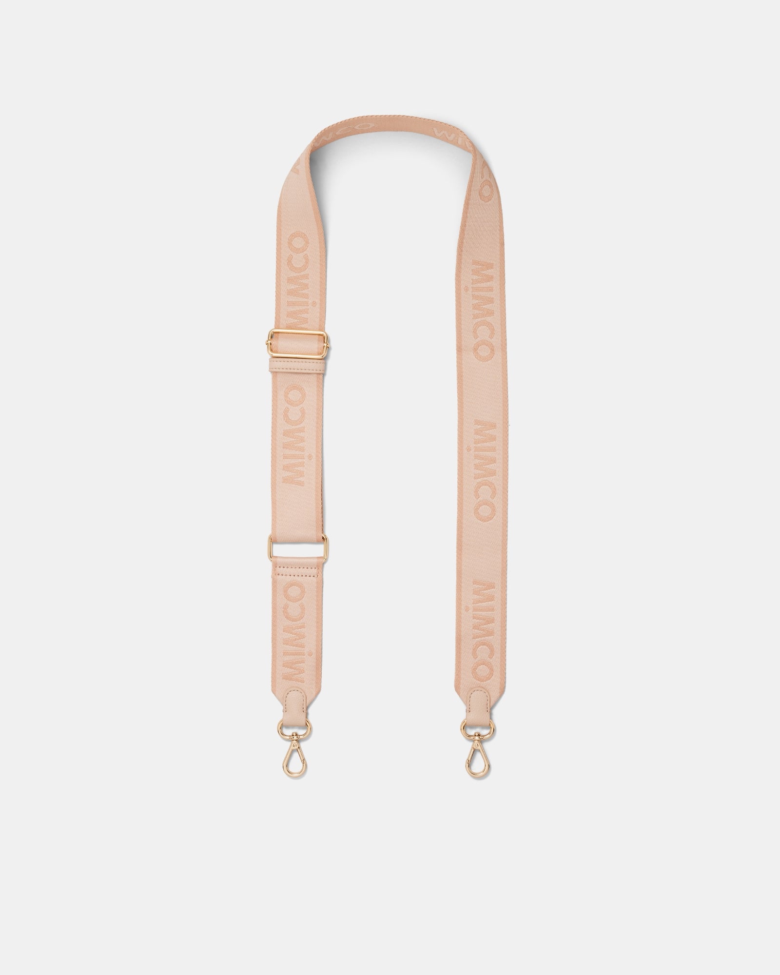 Stripe Webbing Bag Strap - Biscuit