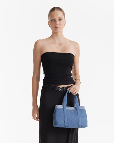 Natalie Mini Tote Bag - Denim