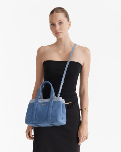 Natalie Mini Tote Bag - Denim