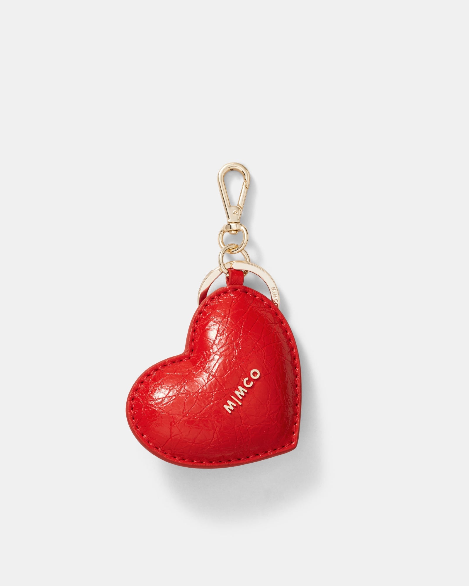 Romance Heart Bag Charm - Red