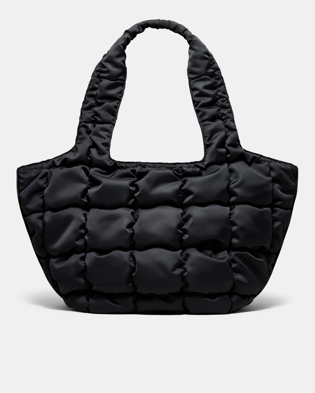 Isadora Quilted Tote Bag - Black Light Gold