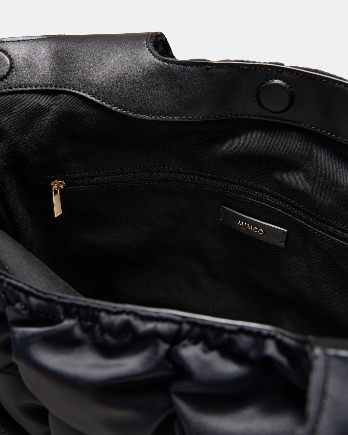 Isadora Quilted Tote Bag - Black Light Gold