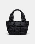 Isadora Quilted Mini Tote Bag - Black Light Gold