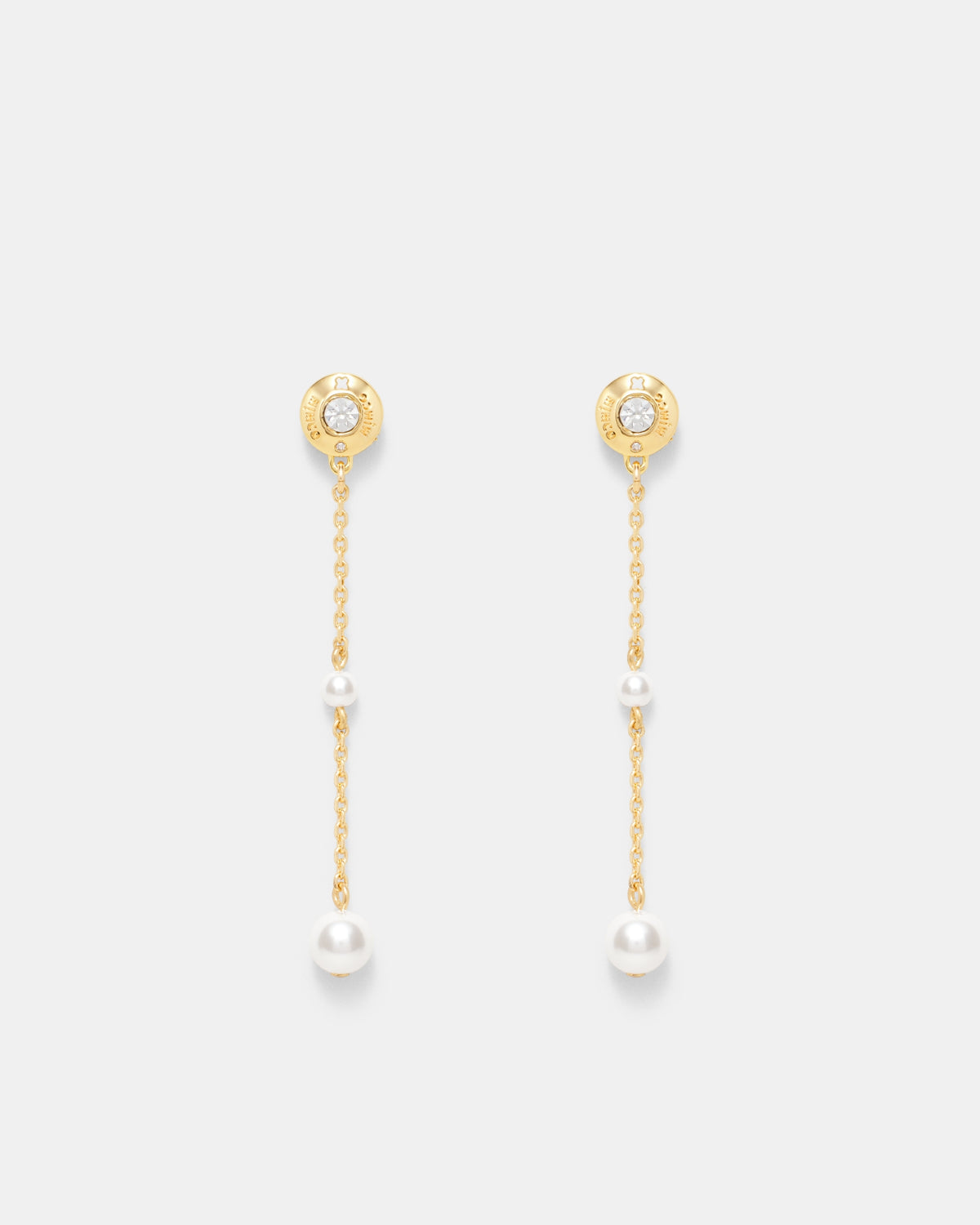 Enliven Pearl Drop Earrings - Gold